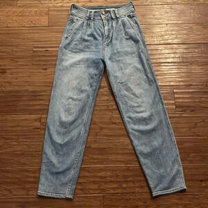 Pilcro and The Letterpress Anthropologie High Rise Pleated Jeans Size 25